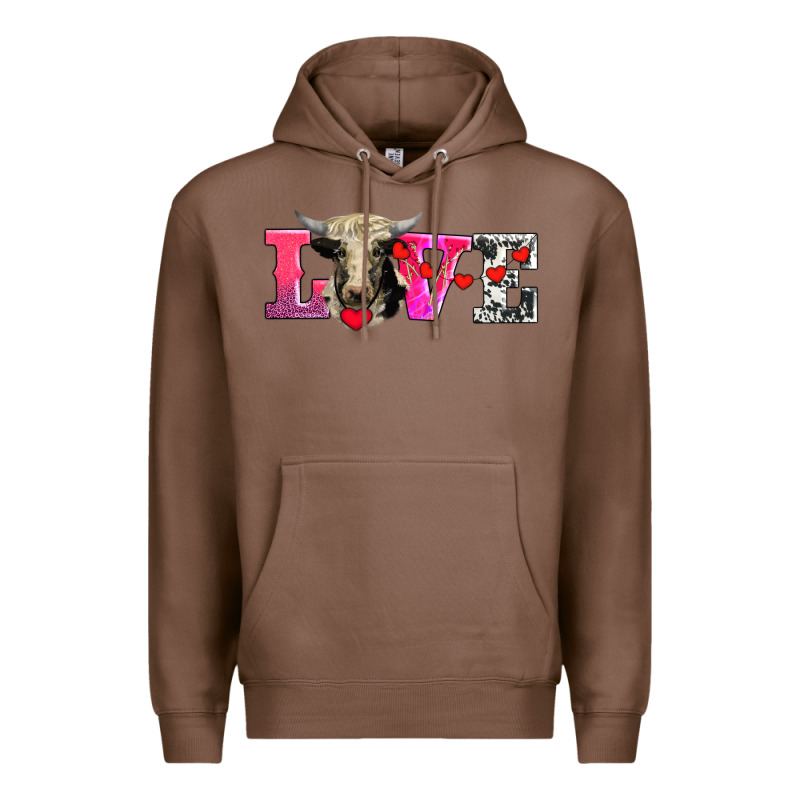 Love With Holstein Cow Premium Hoodie by AdoDesignShop | Teevron
