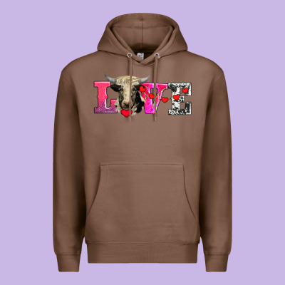Love With Holstein Cow Premium Hoodie Designed By Adodesignshop