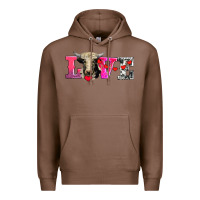Chestnut love with holstein cow Premium Hoodie - AdoDesignShop