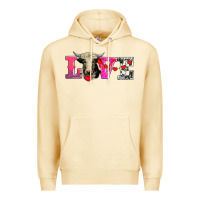 Pina Colada love with holstein cow Premium Hoodie - AdoDesignShop