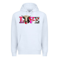 White love with holstein cow Premium Hoodie - AdoDesignShop