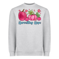 Heather Grey harvesting hope Heavyweight Sweatshirt - Zillion Design Studio