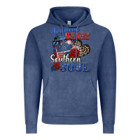 Vintage Denim american heart southern soul Vintage Hoodie - Zillion Design Studio
