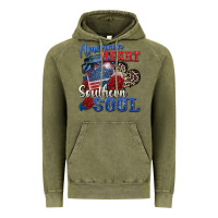 Vintage Olive american heart southern soul Vintage Hoodie - Zillion Design Studio