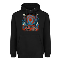Black dream' in red white and blue Heavyweight Hoodie - MaliasSmallBusiness