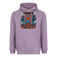 Lavender dream' in red white and blue Heavyweight Hoodie - MaliasSmallBusiness