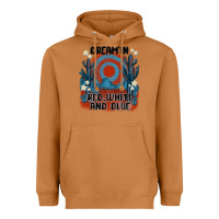 Meerkat dream' in red white and blue Heavyweight Hoodie - MaliasSmallBusiness