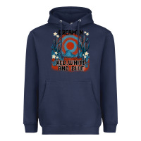 Navy dream' in red white and blue Heavyweight Hoodie - MaliasSmallBusiness