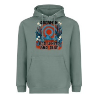 Sage dream' in red white and blue Heavyweight Hoodie - MaliasSmallBusiness