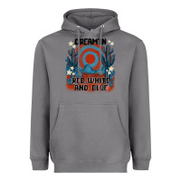 Storm dream' in red white and blue Heavyweight Hoodie - MaliasSmallBusiness