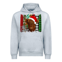 Heather Grey Merry Christmas Cow Urban Hoodie - Bettercallsaul