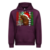 Mauve Wine Merry Christmas Cow Urban Hoodie - Bettercallsaul