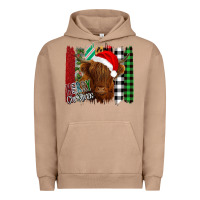 Pigment Burro Merry Christmas Cow Urban Hoodie - Bettercallsaul
