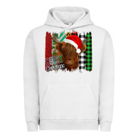 Pigment Lunar Rock Merry Christmas Cow Urban Hoodie - Bettercallsaul