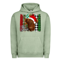 Pigment Oil Green Merry Christmas Cow Urban Hoodie - Bettercallsaul
