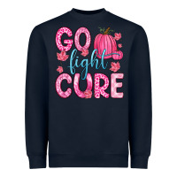 Navy go fight cure Heavyweight Sweatshirt - Zillion Design Studio