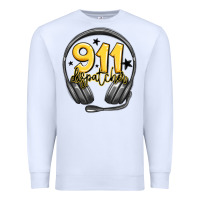 White 911 dispatcher Premium Sweatshirt - MaliasSmallBusiness