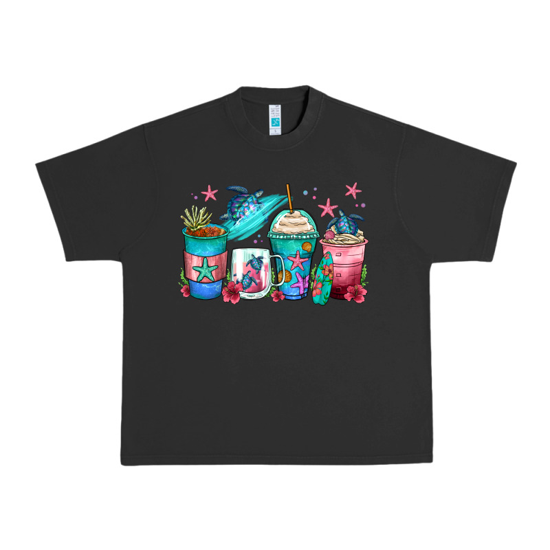 Turtle Coffee Cups Urban Heavy Tee by Zillion Design Studio | Teevron