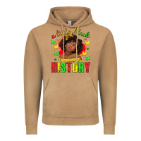 Vintage Camel a little black history with girl juneteenth Vintage Hoodie - texasbilliewilder
