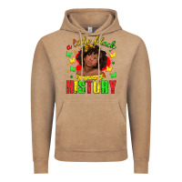 Vintage Coffee a little black history with girl juneteenth Vintage Hoodie - texasbilliewilder