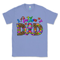 Colony Blue rainbow colors autism dad Classic Tee - AdoDesignShop