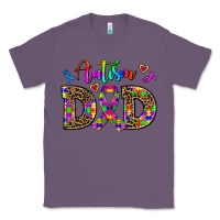 Lavender rainbow colors autism dad Classic Tee - AdoDesignShop