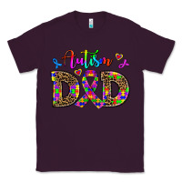Plum rainbow colors autism dad Classic Tee - AdoDesignShop