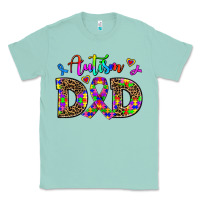 Seafoam rainbow colors autism dad Classic Tee - AdoDesignShop