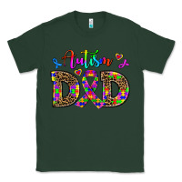Sports Green rainbow colors autism dad Classic Tee - AdoDesignShop