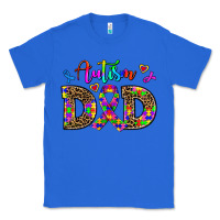 True Royal rainbow colors autism dad Classic Tee - AdoDesignShop