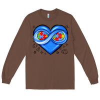 Chestnut infinity heart autism awareness Long Sleeve Tee - JahusDesignShop