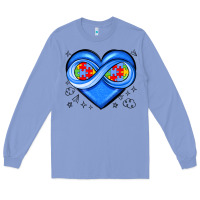 Colony Blue infinity heart autism awareness Long Sleeve Tee - JahusDesignShop