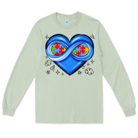 Matcha infinity heart autism awareness Long Sleeve Tee - JahusDesignShop