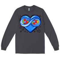 Smoke infinity heart autism awareness Long Sleeve Tee - JahusDesignShop