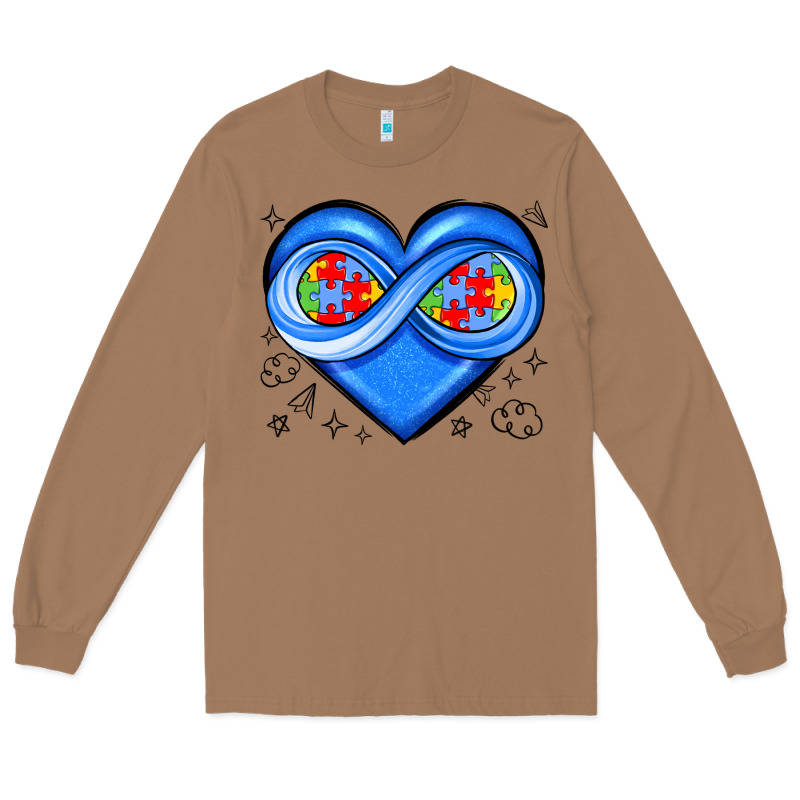 Infinity Heart Autism Awareness Long Sleeve Tee by JahusDesignShop | Teevron