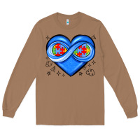 Toasted Coconut infinity heart autism awareness Long Sleeve Tee - JahusDesignShop