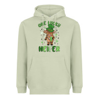 Matcha one lucky heifer Heavyweight Hoodie - MaliasSmallBusiness