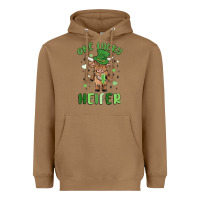Toasted Coconut one lucky heifer Heavyweight Hoodie - MaliasSmallBusiness