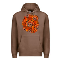 Chestnut Thanksgiving Turkey With Tartan Patch Premium Hoodie - BundleAndBundleShop