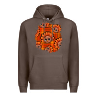 Coffee Thanksgiving Turkey With Tartan Patch Premium Hoodie - BundleAndBundleShop