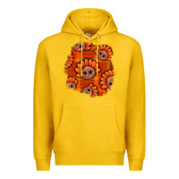 Lemon Thanksgiving Turkey With Tartan Patch Premium Hoodie - BundleAndBundleShop
