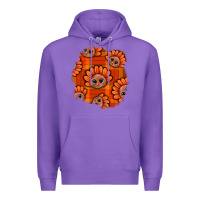 Purple Thanksgiving Turkey With Tartan Patch Premium Hoodie - BundleAndBundleShop