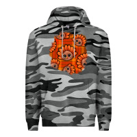 Slate Camo Thanksgiving Turkey With Tartan Patch Premium Hoodie - BundleAndBundleShop