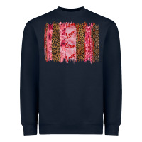 Navy valentine's day love brushstrokes Heavyweight Sweatshirt - RanaPortraitStore