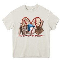 Cream take me out to the ballgame Heavy Core Tee - RacoonDesign