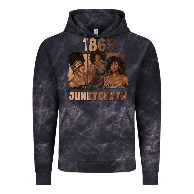1865 Juneteenth Melanin With Afro Vintage Hoodie by texasbilliewilder | Teevron