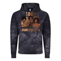 Cloud Black 1865 juneteenth melanin with afro Vintage Hoodie - texasbilliewilder