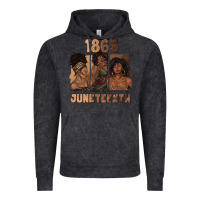 Vintage Black 1865 juneteenth melanin with afro Vintage Hoodie - texasbilliewilder