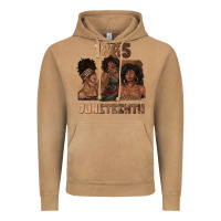 Vintage Camel 1865 juneteenth melanin with afro Vintage Hoodie - texasbilliewilder
