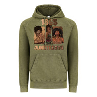 Vintage Olive 1865 juneteenth melanin with afro Vintage Hoodie - texasbilliewilder